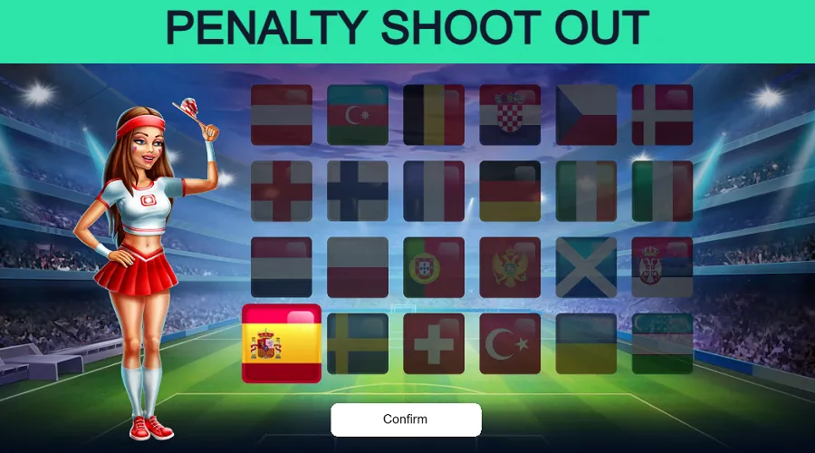 Penalty Shoot Out selección de equipo